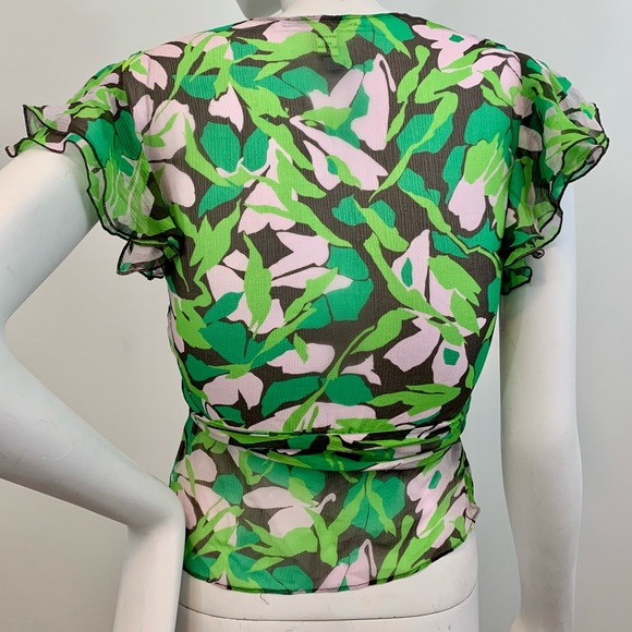Y2K Diane Von Furstenberg Silk Top - Picture 6 of 7
